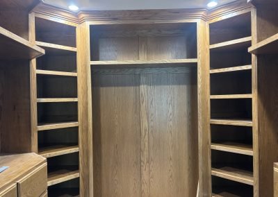 Custom walk-in closet — residential remodel Bakersfield California