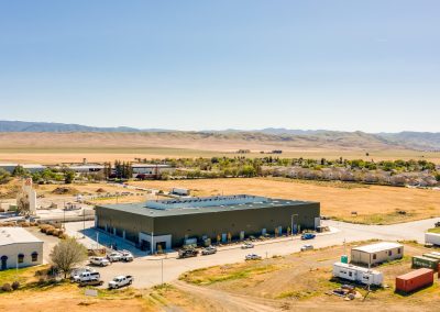 Commercial construction project aerial view — licensed general contractor Kern County