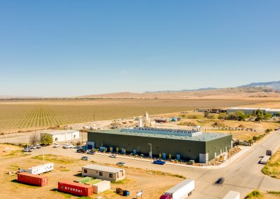 Overhead aerial commercial construction — Bakersfield CA contractor