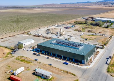 Aerial photo of commercial build — general contractor Kern County California