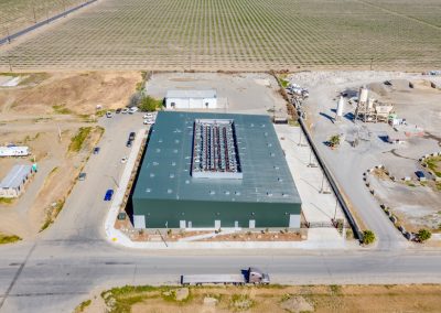 Aerial view commercial construction site — Matt Machado Construction Kern County