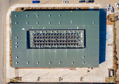 Aerial view commercial construction site — Matt Machado Construction Kern County