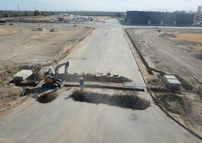 Commercial site infrastructure work — excavation and concrete Bakersfield CA