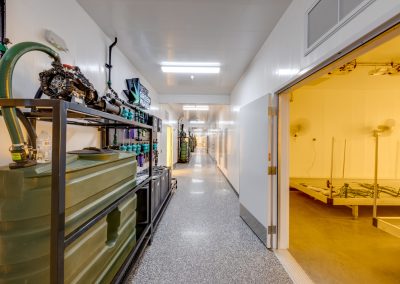 Finished commercial hallway interior — commercial construction Bakersfield CA
