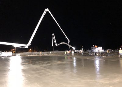 Commercial concrete slab foundation — new construction Kern County CA